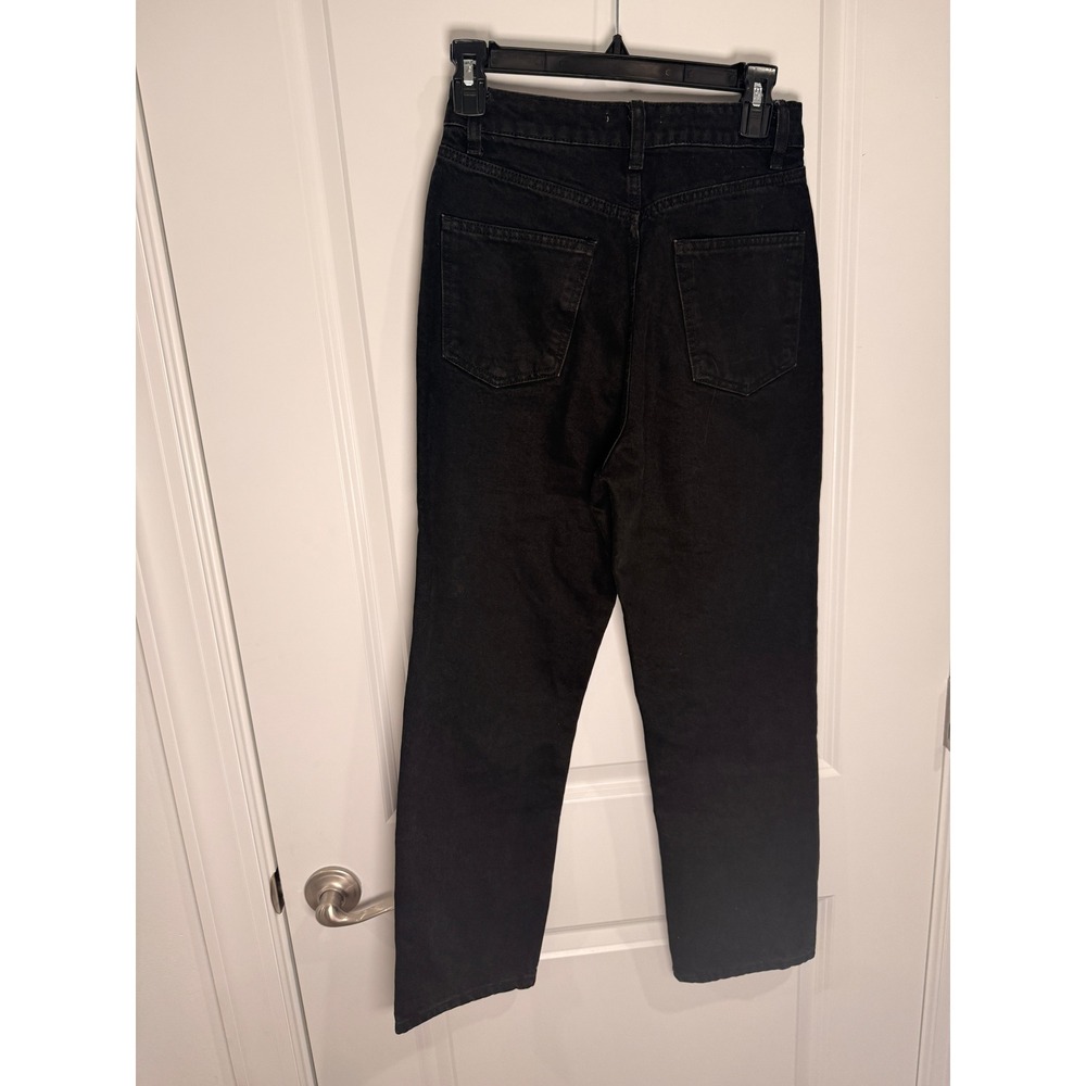 Zara Black Straight-Leg Women's Jeans - Picture 4 of 4